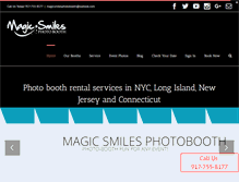 Tablet Screenshot of magicsmilesphotobooth.com